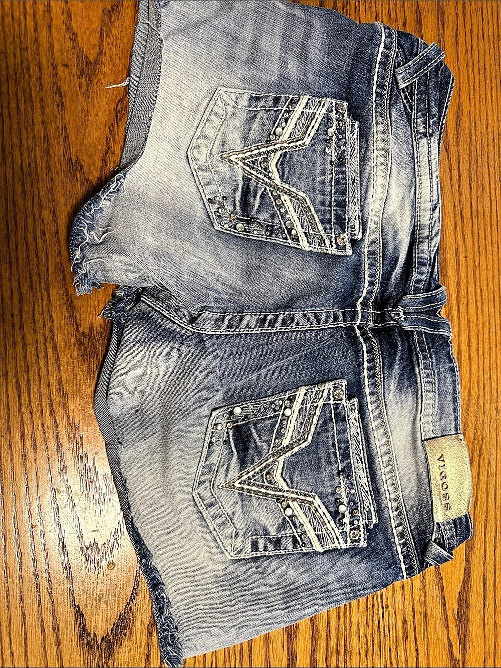 The Dublin Short Distressed Blue Jean Shorts Size 15/16